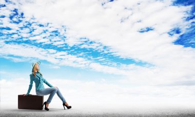 Güzel kadın Gezgin