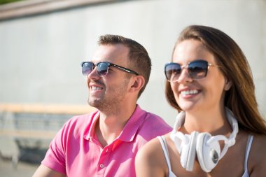 Tarihi açık havada sahip çift