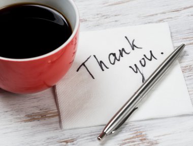 Peçeteye yazılan mesaj