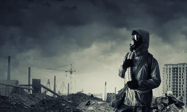 Masa depan apokaliptik Pos Mengerikan — Stok Foto