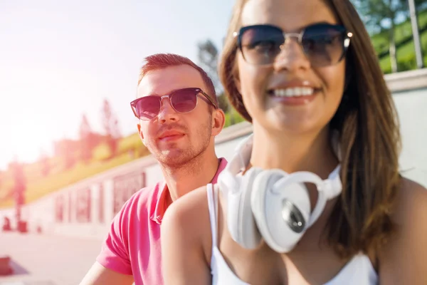 Feliz casal sorridente — Fotografia de Stock