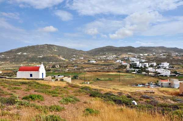 Landskap på grekiska ön mykonos, Grekland — Stockfoto