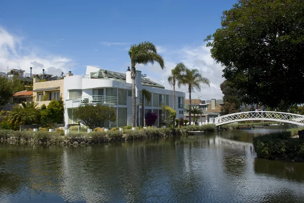 Casas em Venice Canals, Los Angeles - Califórnia — Fotografia de Stock