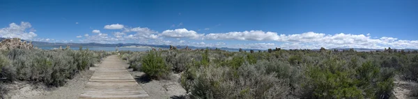 Vista panorâmica da paisagem do Lago Mono na Califórnia — Fotografia de Stock