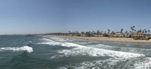 Panoramiczny widok z Newport Beach i Oceanu Spokojnego w Orange County w Calilfornia — Zdjęcie stockowe