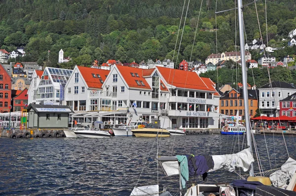 Hafen von bergen, Norwegen — Stockfoto