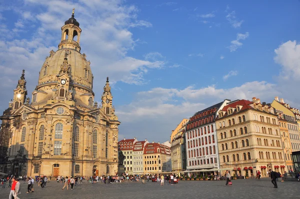 Frauenkirche Дрездена, Германия — стоковое фото