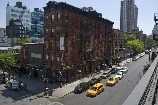 Ruas e casas de Tribeca, Nova Iorque — Fotografia de Stock