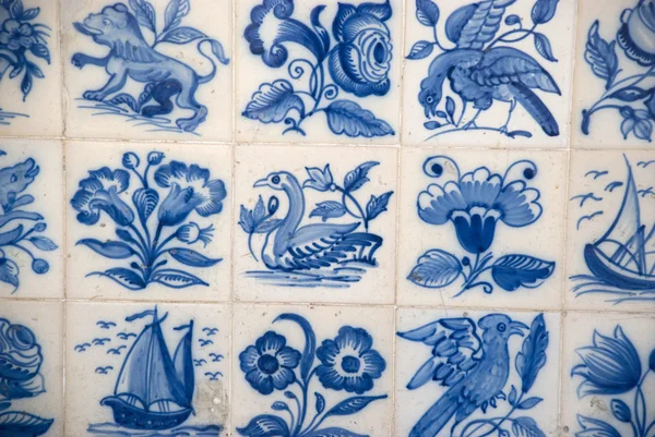 Tradycyjny portugalski płytki - azulejos - w Lizbonie — Zdjęcie stockowe