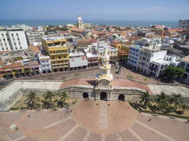 Torre del Reloj Cartagena de indias clipart