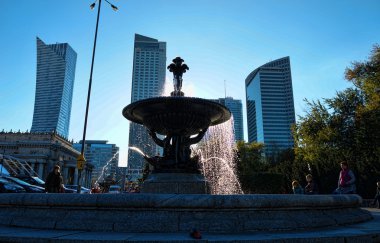 Saray Kültür ve Bilim, Varşova önünde çeşme