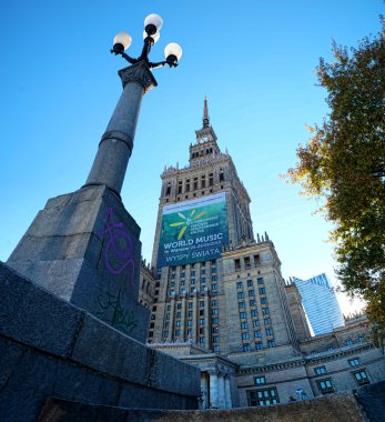 Warsaw, Poland, Palace Culture and Science clipart