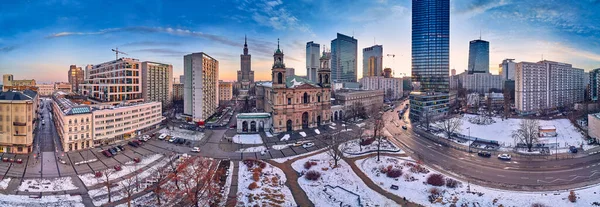 Krásný Panoramatický Výhled Všechny Svaté Kostel Římskokatolický Kostel Nachází Grzybowski — Stock fotografie