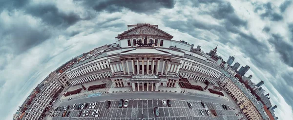 Bella Vista Panoramica Aerea Drone Skyline Del Gran Teatro Varsavia — Foto Stock