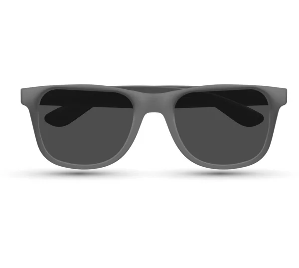 Sonnenbrille Strand, Modeaccessoires. Polarisierte Geek-Brille, Hipster-Sonnenbrille. Vereinzelt auf weißem Hintergrund. Vektorillustration. — Stockvektor