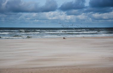Güzel deniz manzarası seyahat konsepti