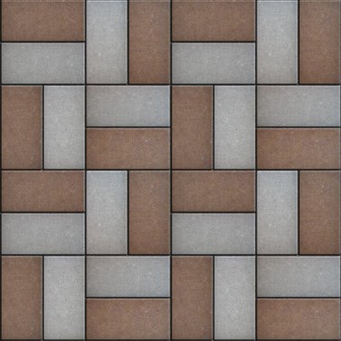 Brown-Gray Rectangle Pavement.