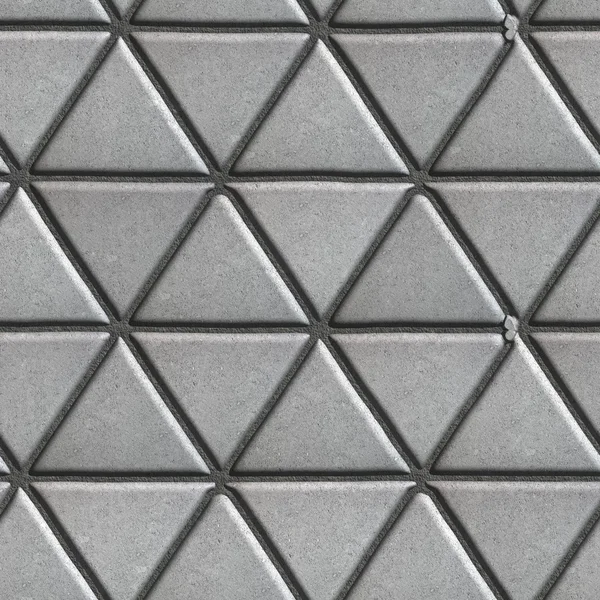 Gray Paving Slabs - Pattern of Small Triangles. — Stockfoto