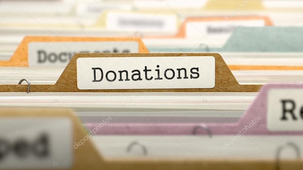 Donations on Business Folder in Catalog.