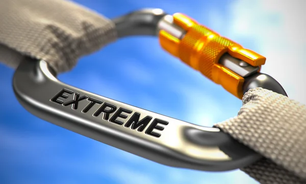 Extreme on Chrome Carabine with White Ropes. — Stock Photo, Image