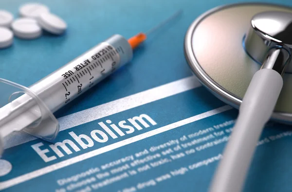 Diagnosi - Embolismo. Concetto medico . — Foto Stock