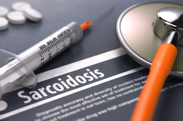 Diagnosis - Sarcoidosis. Medical Concept. — Stok fotoğraf