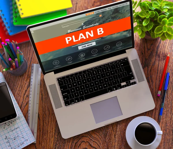 Plan B. Business Concept. — 图库照片