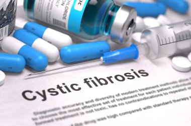 Diagnosis - Cystic Fibrosis. Medical Concept. 3D Render. clipart