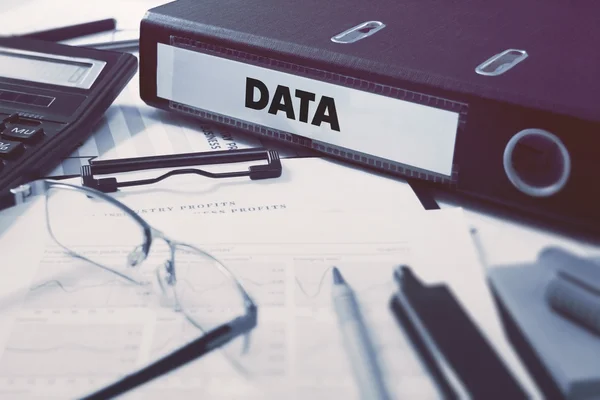 Data on Office Folder. Toned Image. — Stock Photo, Image