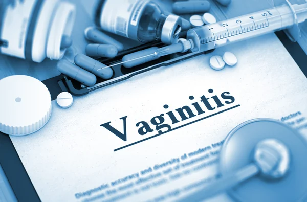 Vaginitis diagnose. Medisch concept. 3d. — Stockfoto