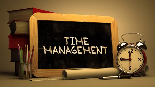 Time Management Handwritten on Chalkboard. — Stock Photo, Image