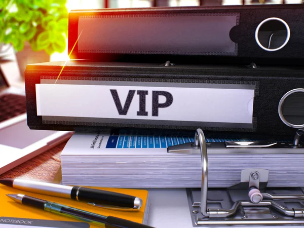 VIP em Black Office Folder. Imagem tonificada . — Fotografia de Stock