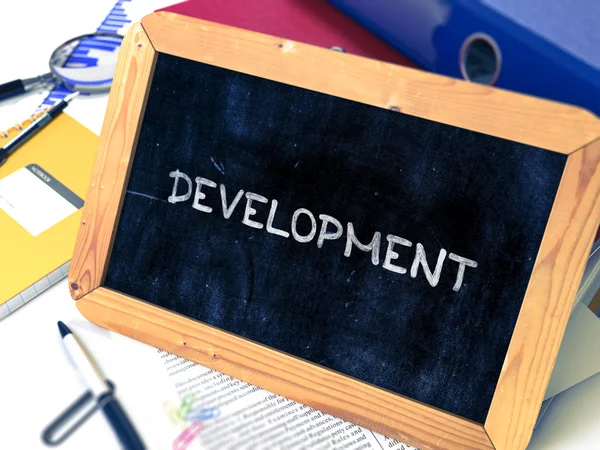 Development - Chalkboard with Hand Drawn Text. — Stock Photo, Image