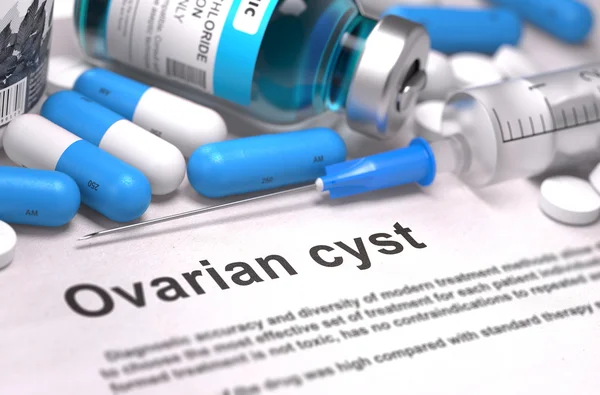 Diagnosis - Ovarian Cyst. Medical Concept. 3D Render. — Stock Photo, Image