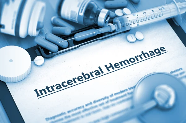 Diagnóstico de Hemorragia Intracerebral. Conceito Médico . — Fotografia de Stock