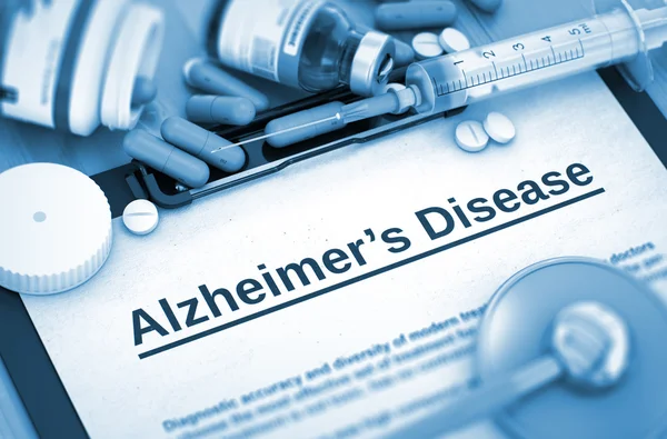 Alzheimer Diagnóstico de Enfermedades. Concepto médico. 3D . — Foto de Stock