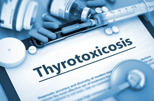 Thyrotoxicosis. Medical Concept. — Stock Photo, Image