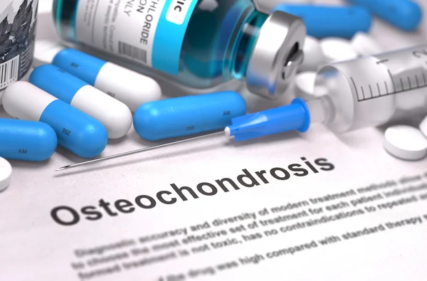Diagnostic - Ostéochondrose. Concept médical. Expéditeur 3D . — Photo