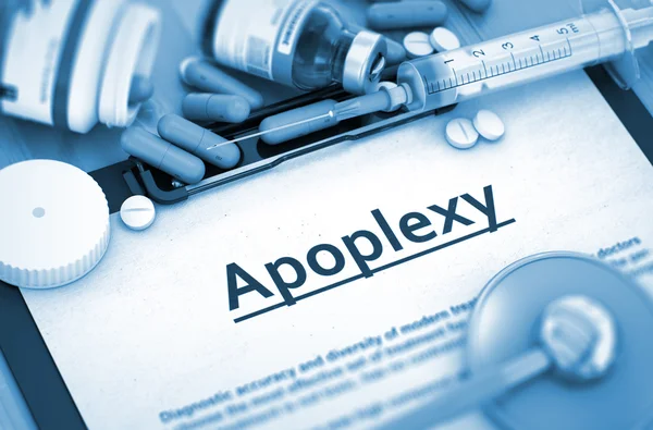 Apoplexy Diagnosis. Medical Concept. 3D Render. — Φωτογραφία Αρχείου