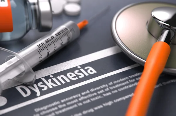 Diagnosis - Dyskinesia. Medical Concept. — Stock Photo, Image