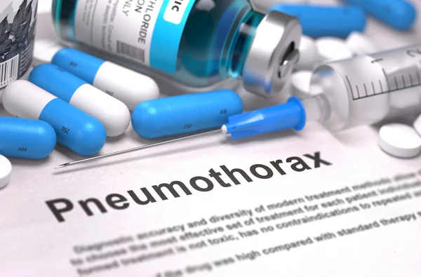 Diagnóstico - Neumotórax. Concepto médico . —  Fotos de Stock