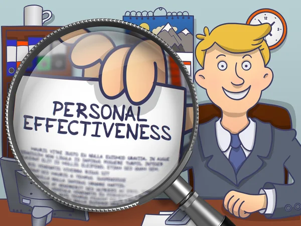 Personal Effectiveness through Lens. Doodle Concept. — Stock Photo, Image