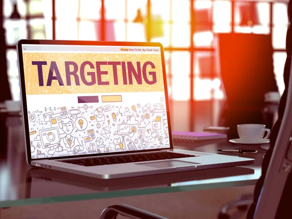 Targeting Concept on Laptop Screen. — Stock Photo, Image