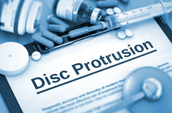 Disc Protrusion. Medical Concept. — Stock Image Disc Protrusion. Medical Concept. Stock Photo