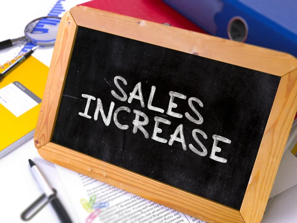 Hand Drawn Sales Increase Concept on Small Chalkboard. — Stock Photo, Image