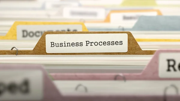 Бізнес-процеси - тека в каталозі . — стокове фото
