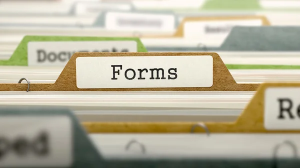 Forms on Business Folder in Catalog. — Stock Fotó