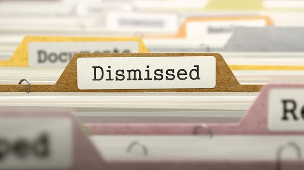 Dismissed - Folder Name in Directory. — Stock Photo, Image