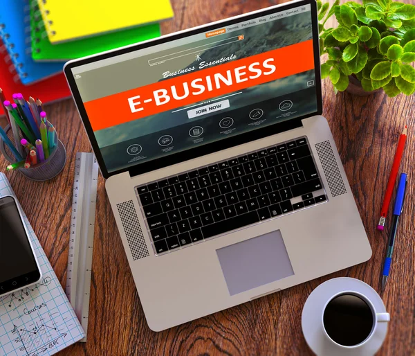 E-Business. Pracovní koncepce online. — Stock fotografie