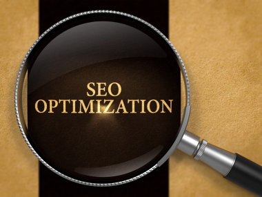 Eski Kağıt üzerinde Loupe ile Seo Optimizasyonu.